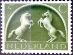 Sellos de Europa - Holanda -  Intercambio 0,20 usd  5 cent. 1943