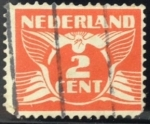 Stamps Netherlands -  Vuelo paloma