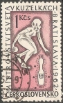 Stamps Czechoslovakia -  Woman bowler