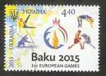 Sellos de Europa - Ucrania -  Primeros Juegos Europeos, Baku 2015
