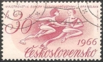 Stamps Czechoslovakia -  Campeonato Europeo de Patinaje Artístico