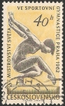 Stamps Czechoslovakia -  Campeonatos del Mundo de gimnasia artística 