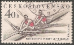 Stamps Czechoslovakia -  Campeonato de Europa de remo en Praga 