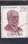 Stamps Spain -  Miguel de Unamuno (22)