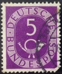 Stamps Germany -  Numeral y corneta correos