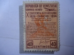 Stamps Venezuela -  Conferencia Interamericana 1826-1954-Caracas.