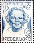Stamps Netherlands -  Intercambio crxf 0,50 usd 12,5+7,5 cent. 1946