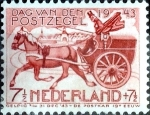 Sellos de Europa - Holanda -  Intercambio crxf2 0,20 usd 7,5+7,5 cent. 1943