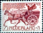 Stamps Netherlands -  Intercambio cr5f 0,20 usd 7,5+7,5 cent. 1943