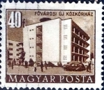 Stamps Hungary -  Intercambio 0,20 usd  40 f. 1953