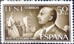 Stamps Spain -  Intercambio jxi 0,20 usd 50 cent. 1961