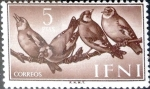 Stamps Spain -  Intercambio jxi 1,10 usd 5 ptas. 1960