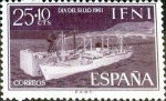 Stamps Spain -  Intercambio jxi 0,25 usd 25+10 cent.  1961