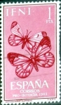 Stamps Spain -  Intercambio jxi 0,30 usd 1 ptas. 1963