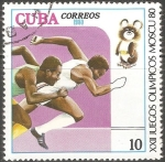 Sellos de America - Cuba -  Juegos Olímpicos de Moscú 1980