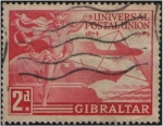 Stamps Gibraltar -  75 Aniv. -  UPU