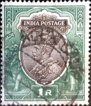 Stamps : Asia : India :  Intercambio 0,50 usd 1 rupia 1926