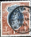 Stamps India -  Intercambio 0,20 usd 1 rupia 1937