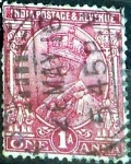 Stamps India -  Intercambio 0,20 usd 1 Anna 1911