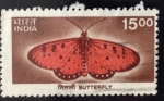 Sellos de Asia - India -  Mariposa