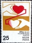 Stamps India -  Intercambio crf 0,70 usd 25 p. 1976