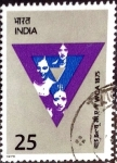 Stamps India -  Intercambio crf 0,50 usd 25 p. 1975