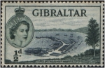 Stamps : Europe : Gibraltar :  Muelles de carga y pasajeros