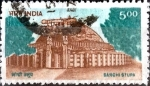 Stamps India -  Intercambio 0,40 usd 6 rupia  1994