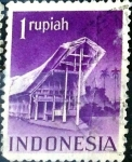 Stamps : Europe : Netherlands :  Intercambio 0,20 usd 1 rupia 1949