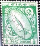 Stamps : Europe : Ireland :  Intercambio 0,40 usd  1/2 p. 1922