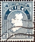 Stamps : Europe : Ireland :  Intercambio 0,40 usd  2 p. 1922