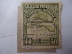 Stamps Venezuela -  EE.UU. de Venezuela - Mapa (2)