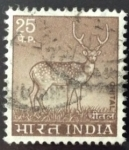 Sellos de Asia - India -  ciervo