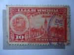 Sellos de America - Venezuela -  E.E.U.U. de Venezuela - Panteón Nacional y Escudo.