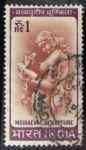 Stamps India -  Escultura medieval 