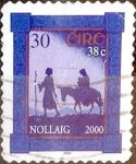 Stamps Ireland -  Intercambio 1,00 usd 38 cent. 2000