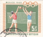 Sellos de Asia - Mongolia -  Olimpiada México-68