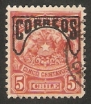 Stamps Chile -  Escudo de Armas, Caballo y Águila