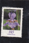 Stamps : Europe : Germany :  flores-schwertlilie