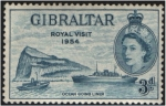 Stamps : Europe : Gibraltar :  Visita Real