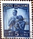 Sellos de Asia - Italia -  Intercambio 0,20 usd 5 l. 1945