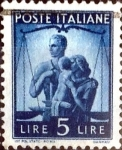 Sellos de Asia - Italia -  Intercambio 0,20 usd 5 l. 1945