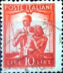 Stamps Italy -  Intercambio 0,20 usd 10 l. 1947