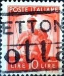 Stamps Italy -  Intercambio 0,20 usd 10 l. 1947