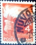 Stamps Italy -  Intercambio 0,20 usd 4 l. 1946