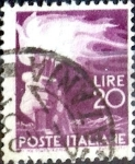Stamps Italy -  Intercambio 0,20 usd 20 l. 1945