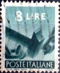 Stamps Italy -  Intercambio 0,20 usd 8 l. 1948