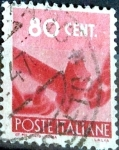 Stamps Italy -  Intercambio 0,20 usd 80 cent. 1945