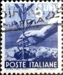 Stamps Italy -  Intercambio 0,20 usd 6 l. 1945