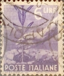 Stamps Italy -  Intercambio 0,20 usd 6 l. 1945